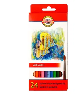 Hračky KOH-I-NOOR - Pastelky akvarel 24ks