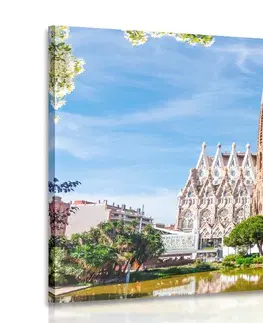 Obrazy města Obraz katedrála v Barceloně