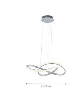 Designová závěsná svítidla LEUCHTEN DIREKT is JUST LIGHT LED závěsné svítidlo, barva hliník, stmívatelné, nastavitelná výška krokově stmívatelné 3000K