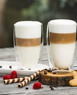 Hrnky a šálky 4Home Termo sklenice na latté Hot&Cool 410 ml, 2 ks