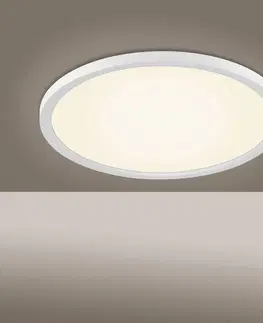 Stropní svítidla JUST LIGHT. LED stropní světlo Flat , CCT, Ø 40 cm, bílá