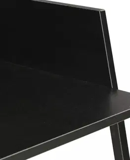 Pracovní stoly Psací stůl DTD / kov Dekorhome Černá