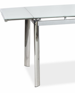 Jídelní stoly Jídelní rozkládací stůl SERPENTINO IV, bílá 