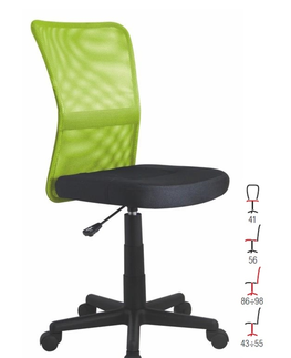 Kancelářské židle Dětská židle BOSKO, zelená