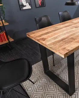 Jídelní stoly LuxD Designový jídelní stůl Thunder 120 cm mango