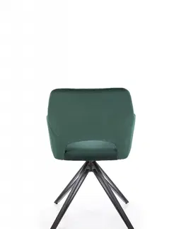 Židle Otočné jídelní křeslo K535 Halmar Zelená
