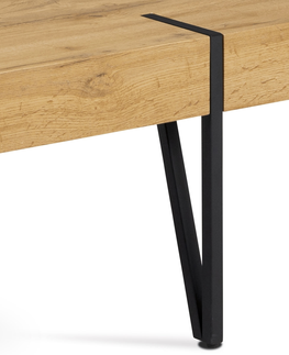 Konferenční stolky Konferenční stolek IPOMEA typ 1, dub divoký/černý kov