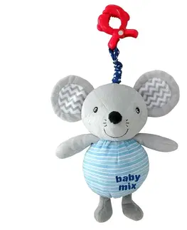 Hračky BABY MIX - Dětská plyšová hračka s hracím strojkemMyška