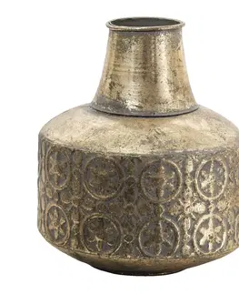 Dekorativní vázy Zlatá antik dekorační váza Vanna - Ø 19*22 cm Clayre & Eef 6Y4529