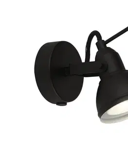 Svítidla Searchlight Searchlight 1541BK - Nástěnné bodové svítidlo FOCUS 1xGU10/50W/230V černá 