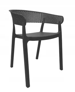 Zahradní židle a křesla Kontrast Zahradní židle Popy antracit