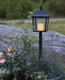 Venkovní dekorativní svítidla STAR TRADING LED hřbitovní lucerna Flame Lantern, výška 52 cm