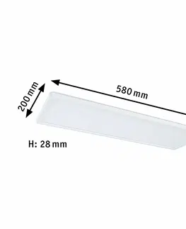 LED stropní svítidla PAULMANN LED Panel Atria Shine hranaté 580x200mm 4000K bílá