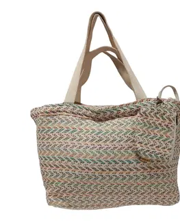 Nákupní tašky a košíky XL Beach bag shopper Jacquard - 66*22*36cm Mycha Ibiza new YC220011