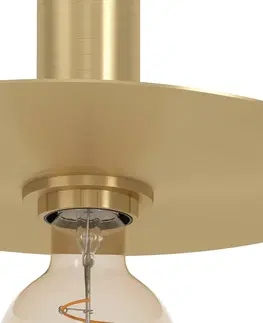 Stojací lampy EGLO Stojací lampa Escandell z kartáčované mosazi