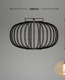 Industriální stropní svítidla BRILONER Stropní svítidlo, 40 cm, 1x E27, max. 10W, barva dřeva BRI 3759011