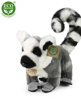 Hračky RAPPA - Plyšový lemur stojící 28 cm ECO-FRIENDLY