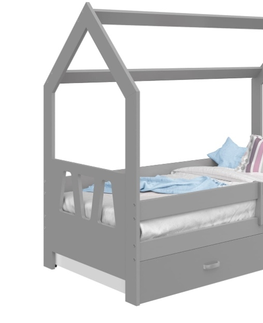 Postele Dětská postel SPECIOSA D3A 80x160, šedá