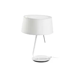 Designové stolní lampy FARO HOTEL bílá stolní lampa