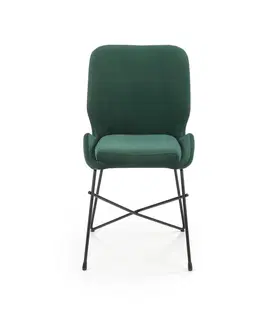 Židle Jídelní křeslo K454 Halmar Tmavě zelená