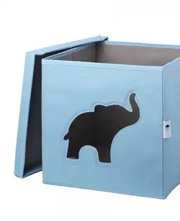Boxy na hračky LOVE IT STORE IT - Úložný box na hračky s krytem a okénkem - slon