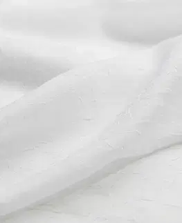 Záclony HOMEDE Záclona Romantic s poutky bílá, velikost 140x175