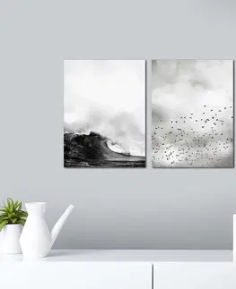 Obrazy Wallity Sada obrazů SKY AND SEA 30 x 40 cm 2 kusy
