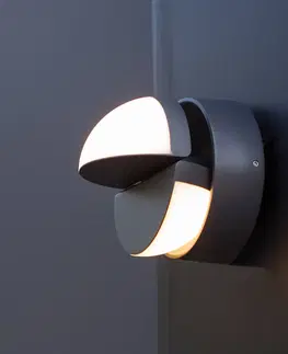 Venkovní nástěnná svítidla LUTEC LED nástěnné světlo Jordan, dvě žárovky