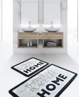 Koupelnové předložky L'essentiel Sada 2 kusů koupelnových předložek Like Home černá/bílá