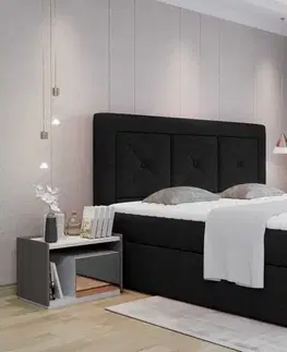 BOXSPRING postele Artelta Čalouněná manželská postel IDRIS | 180 x 200 cm Farebné prevedenie IDRIS: Sawana 14