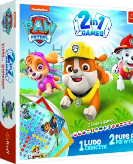 Hračky společenské hry TREFL - GAME 2in1 Ludo / Pups race Paw Patrol