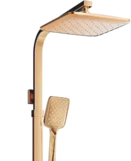 Sprchy a sprchové panely Sprchový set MEXEN CQ62 růžovo-zlatý