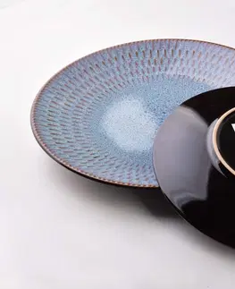Talíře Affekdesign Dezertní talíř ERICA 21,5 cm modro-šedý