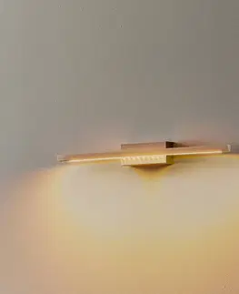 Nástěnná svítidla quitani Nástěnné svítidlo Quitani LED Tolu, nikl, 45 cm