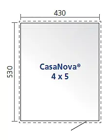 CASANOVA Biohort Zahradní domek BIOHORT CasaNova 430 x 530 (tmavě šedá metalíza) orientace dveří vpravo