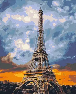 Města Malování podle čísel železná dáma Paříže