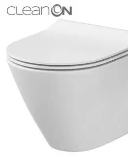 Záchody DEANTE Podomítkový rám, pro závěsné WC mísy bez tlačítka + WC CERSANIT CLEANON CITY CST_WC01 X CI1