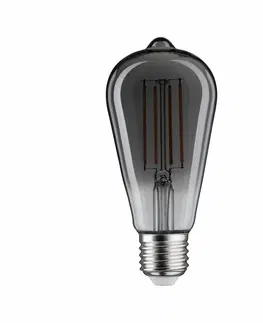 LED žárovky PAULMANN 1879 LED žárovka Rustika E27 230V 7,5W 1800K stmívatelné kouřové sklo