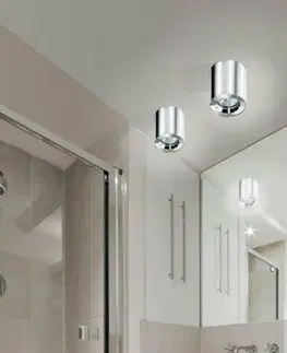 Moderní bodová svítidla Koupelnové stropní bodové přisazené svítidlo AZzardo Aro white AZ2559 GU10 1x40W IP54 bílé