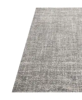 Moderní koberce Kvalitní šedý koberec v módním designu