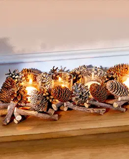 Svíčky a světelné dekorace Ratanový svícen