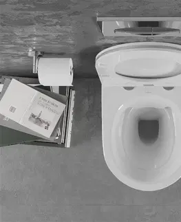Záchody MEXEN/S Lena Závěsná WC mísa včetně sedátka s slow-slim, duroplast, bílá 30220300