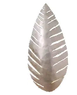 Nástěnná svítidla Holländer Pietro nástěnné světlo ve formě listů, stříbrná