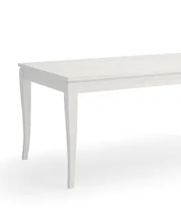 Designové a luxusní jídelní stoly Estila Moderní elegantní rozkládací jídelní stůl Amberes z masivního dřeva 160-220cm