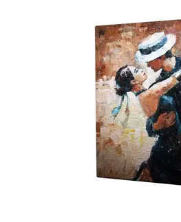 Obrazy Wallity Obraz na plátně Dancers in love KC013 45x45 cm