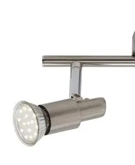 LED bodová svítidla BRILONER Bodové svítidlo 27,5 cm 2xGU10 6W 560lm matný nikl BRI 2907-022