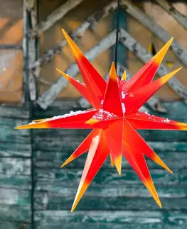 Vánoční světelná hvězda STERNTALER 18cípá XL plastová hvězda venkovní - bicolor
