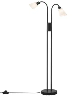 Stojací lampy ve skandinávském stylu NORDLUX Molli Double stojací lampa černá 2112844003