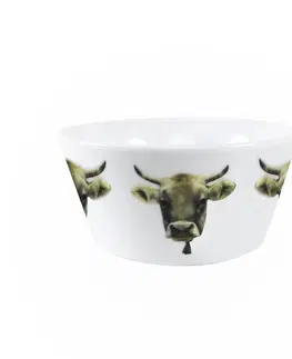 Mísy a misky Porcelánová miska s motivem švýcarské krávy - 13.5*13.5*7.5cm Mars & More SCBSZK