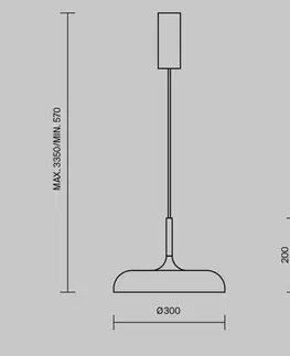 Designová závěsná svítidla MAYTONI Závěsné svítidlo Gerhard 3000K 19W MOD189PL-L12W3K1